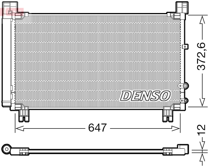DCN50053: Конденсор кондиционера Denso DCN50053 купить