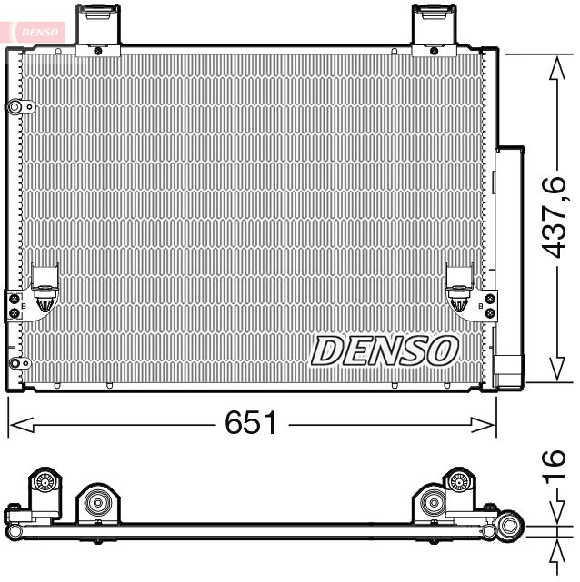DCN50057: Конденсор кондиционера Denso DCN50057 купить
