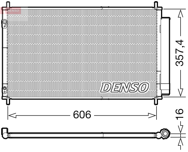 DCN50058: Конденсор кондиционера Denso DCN50058 купить