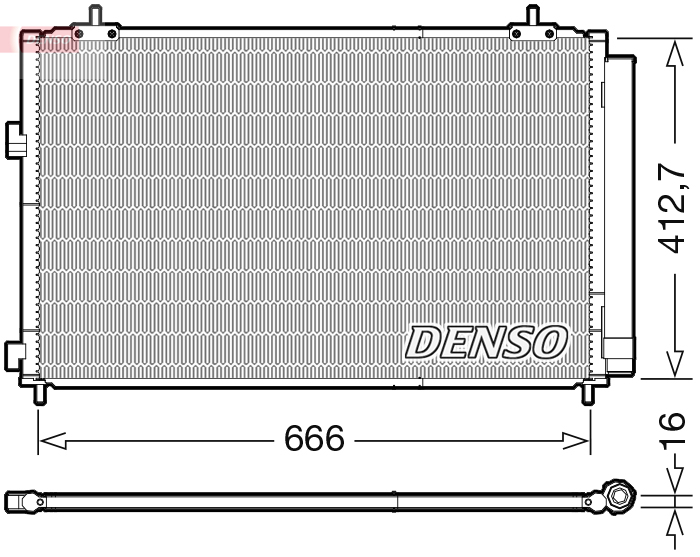 DCN50059: Конденсор кондиционера Denso DCN50059 купить