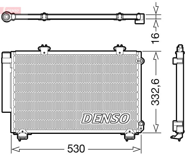 DCN50060: Конденсор кондиционера Denso DCN50060 купить