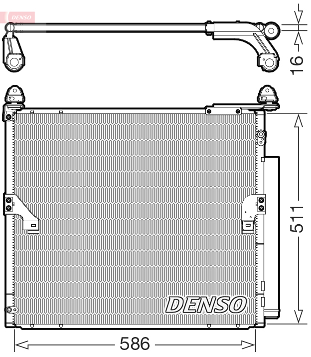 DCN50063: Конденсор кондиционера Denso DCN50063 купить