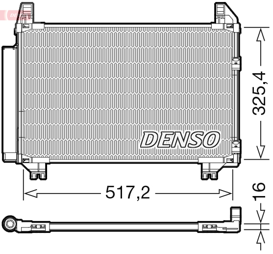 DCN50101: Конденсор кондиционера Denso DCN50101 купить