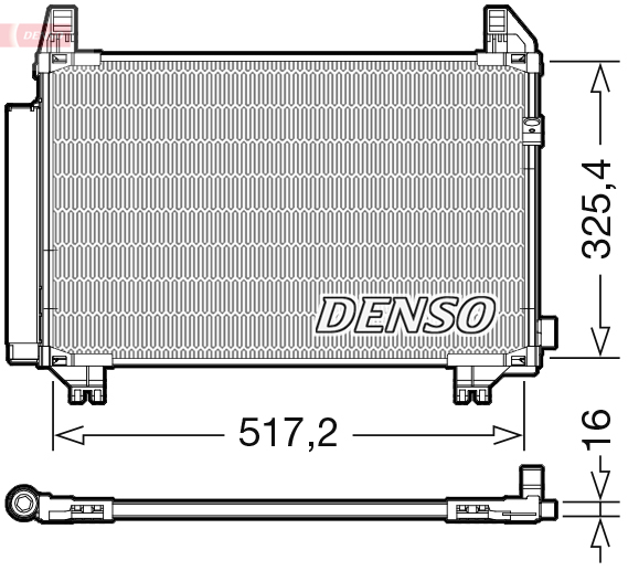 DCN50107: Конденсор кондиционера Denso DCN50107 купить