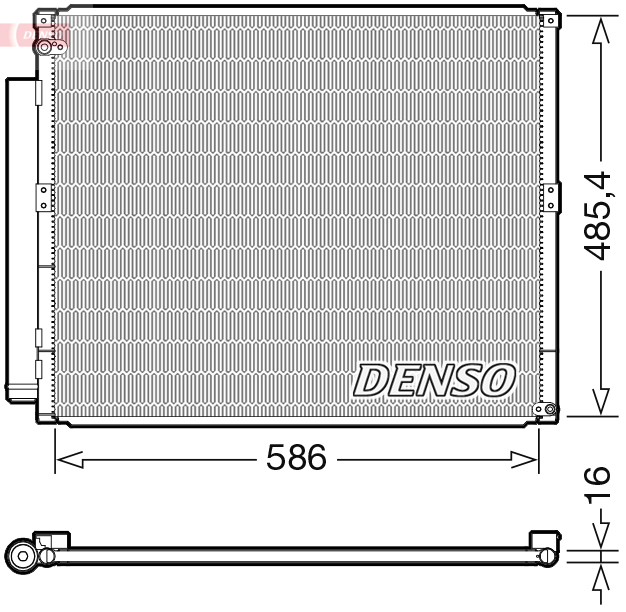 DCN50113: Конденсор кондиционера Denso DCN50113 купить