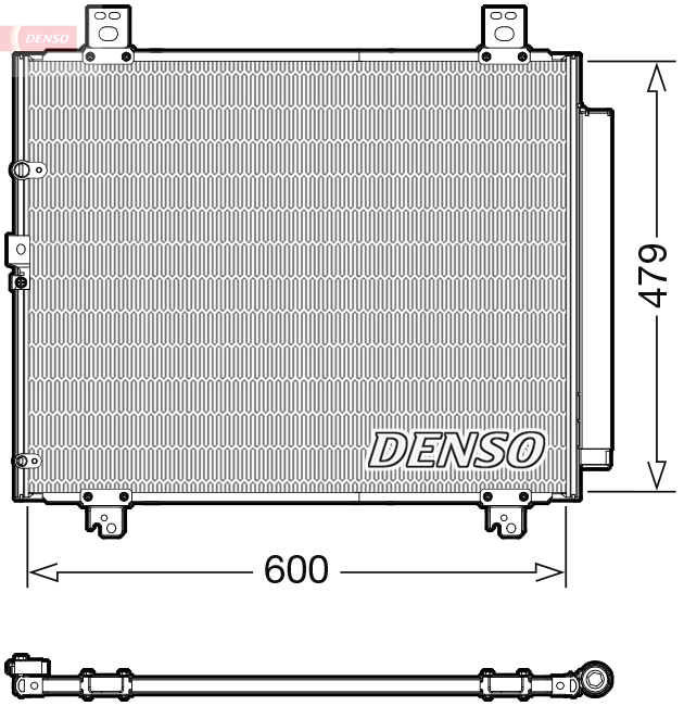 DCN50118: Конденсор кондиционера Denso DCN50118 купить