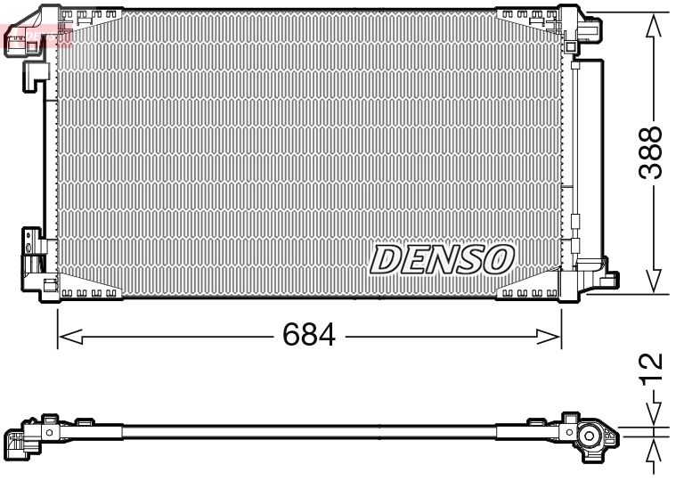 DCN50119: Конденсор кондиционера Denso DCN50119 купить