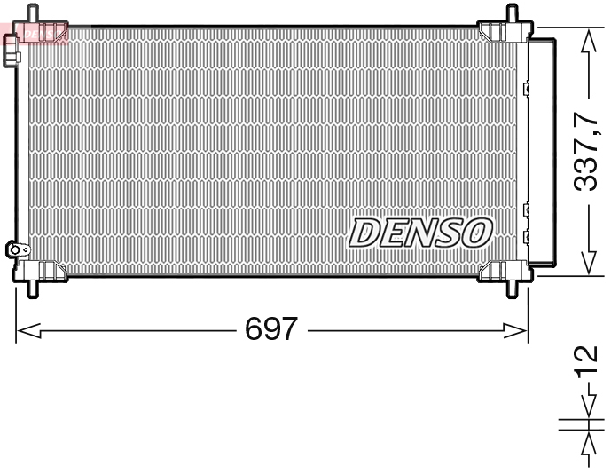 DCN50120: Конденсор кондиционера Denso DCN50120 купить