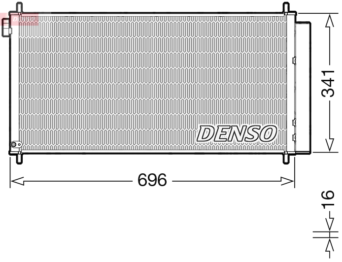 DCN50121: Конденсор кондиционера Denso DCN50121 купить