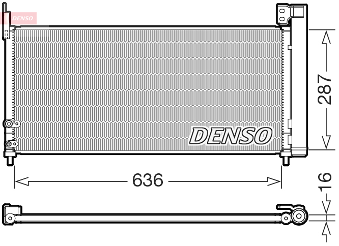 DCN50122: Конденсор кондиционера Denso DCN50122 купить