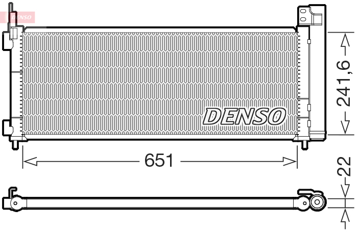 DCN50123: Конденсор кондиционера Denso DCN50123 купить