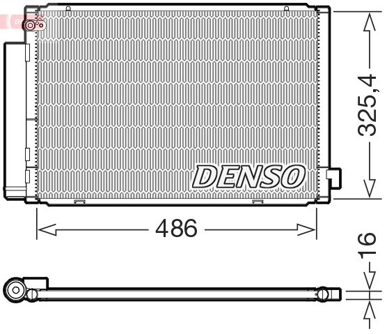 DCN50125: Конденсор кондиционера Denso DCN50125 купить