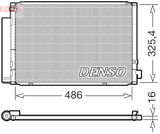 DCN50126: Конденсор кондиционера Denso DCN50126 купить