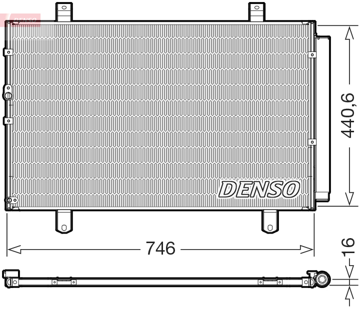 DCN50127: Конденсор кондиционера Denso DCN50127 купить