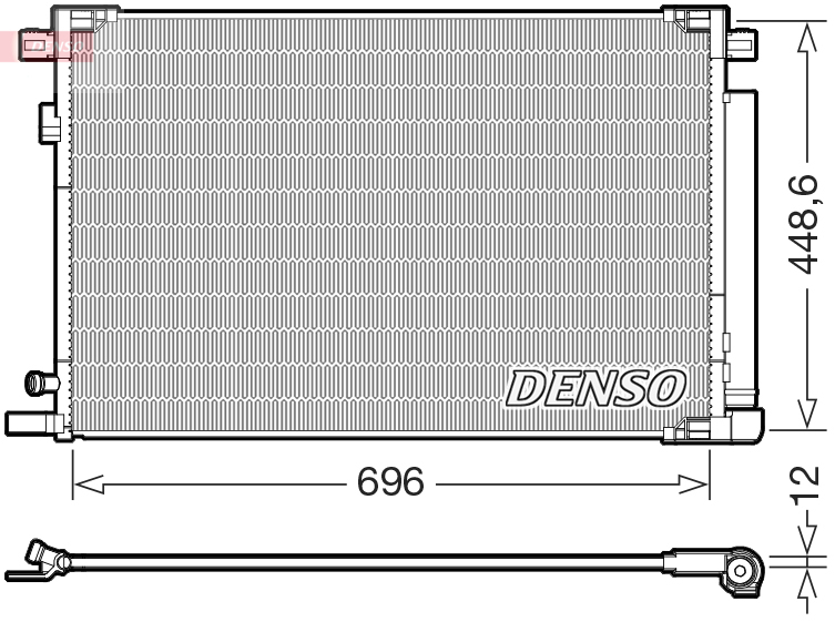 DCN50128: Конденсор кондиционера Denso DCN50128 купить