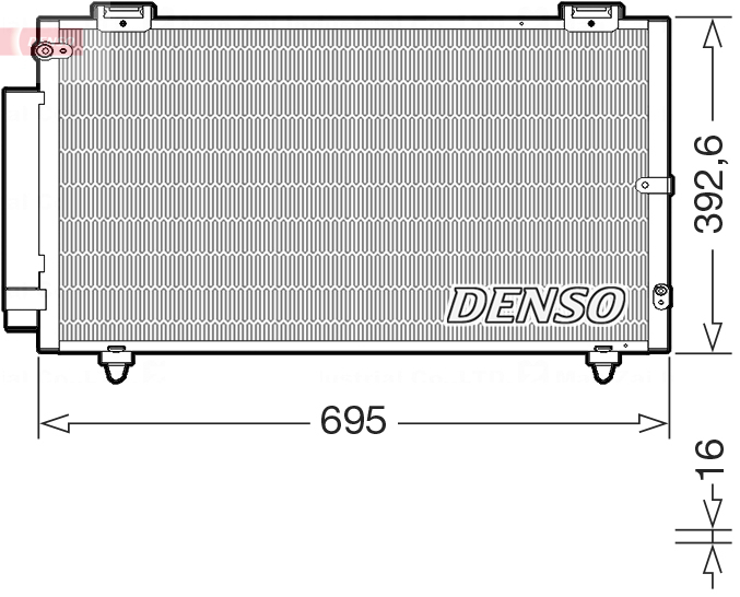 DCN50130: Конденсор кондиционера Denso DCN50130 купить