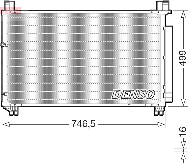DCN50131: Конденсор кондиционера Denso DCN50131 купить