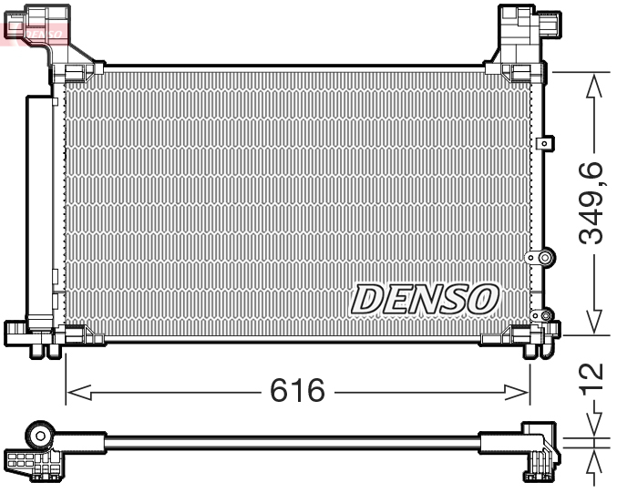 DCN50132: Конденсор кондиционера Denso DCN50132 купить