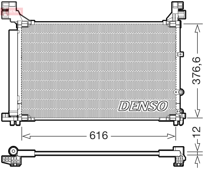 DCN50133: Конденсор кондиционера Denso DCN50133 купить