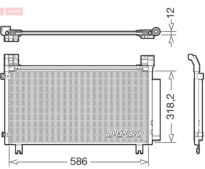 DCN50134: Конденсор кондиционера Denso DCN50134 купить