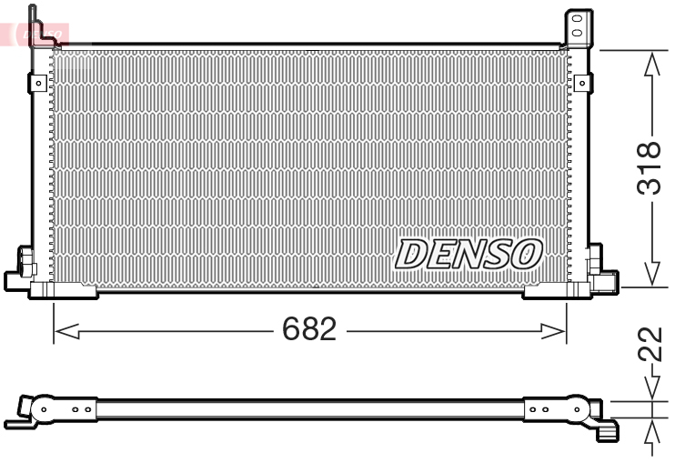 DCN50135: Конденсор кондиционера Denso DCN50135 купить