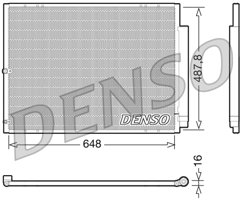 DCN51001: Конденсор кондиционера Denso DCN51001 купить