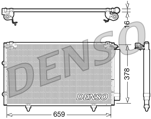DCN51003: Конденсор кондиционера Denso DCN51003 купить
