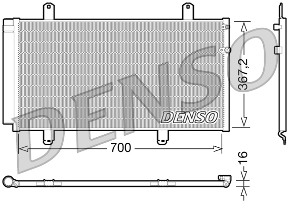 DCN51004: Конденсор кондиционера Denso DCN51004 купить