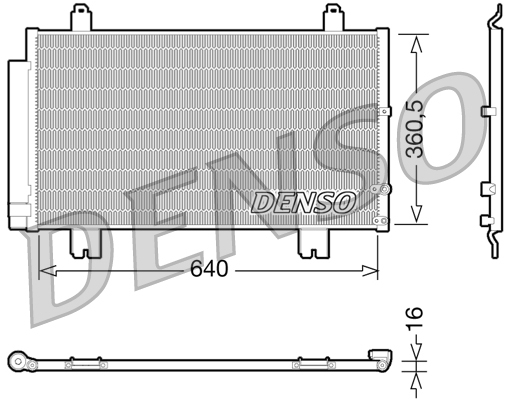 DCN51005: Конденсор кондиционера Denso DCN51005 купить