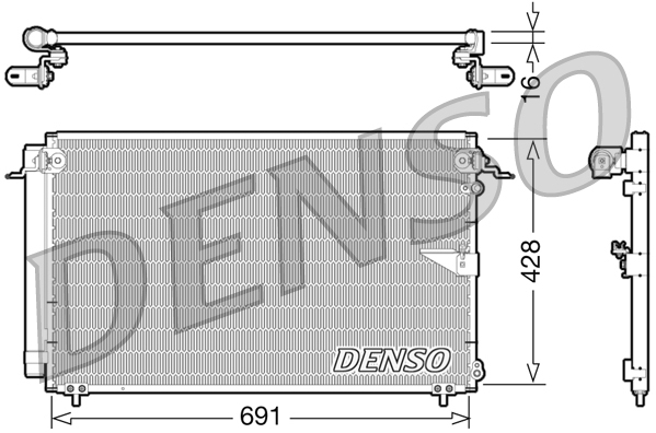 DCN51008: Конденсор кондиционера Denso DCN51008 купить