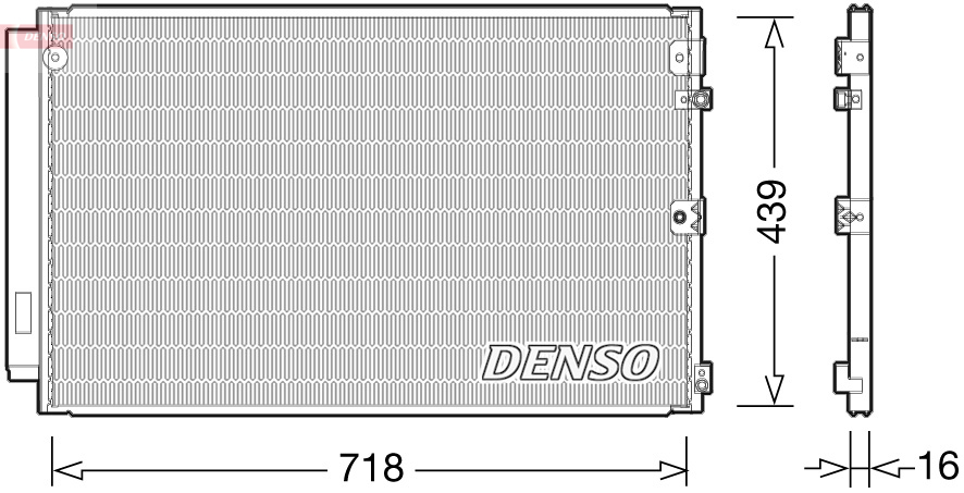DCN51011: Конденсор кондиционера Denso DCN51011 купить