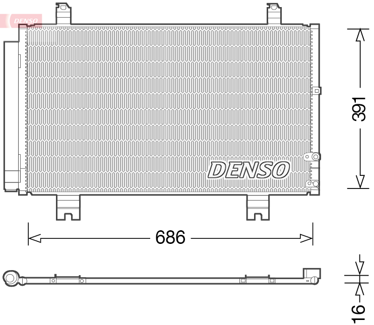 DCN51013: Конденсор кондиционера Denso DCN51013 купить
