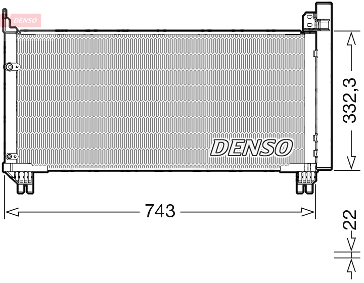 DCN51014: Конденсор кондиционера Denso DCN51014 купить