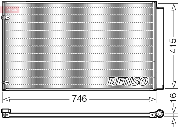 DCN51017: Конденсор кондиционера Denso DCN51017 купить