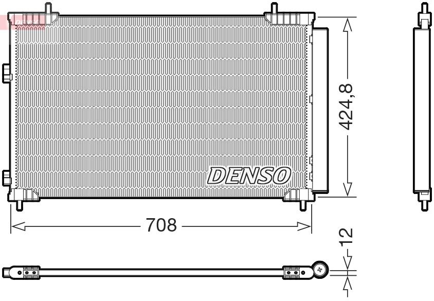 DCN51018: Конденсор кондиционера Denso DCN51018 купить
