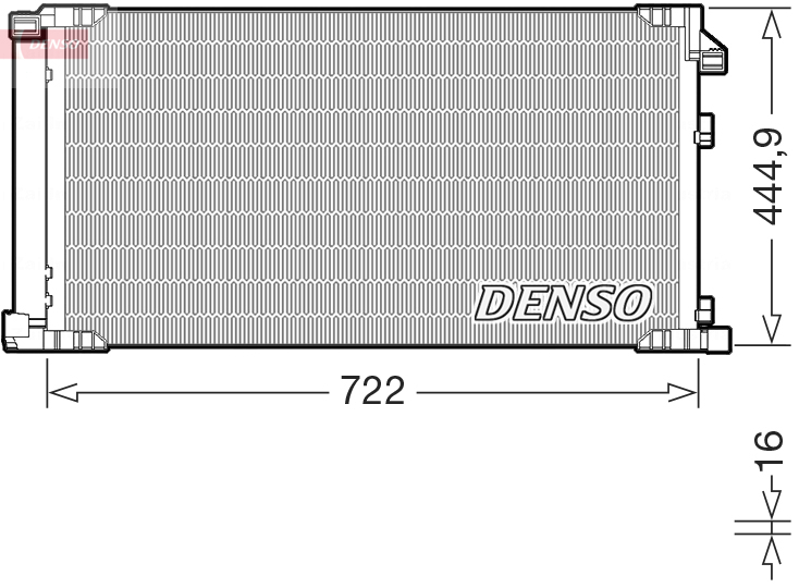 DCN51019: Конденсор кондиционера Denso DCN51019 купить