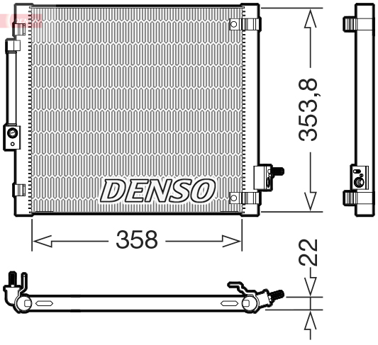 DCN99081: Конденсор кондиционера Denso DCN99081 купить