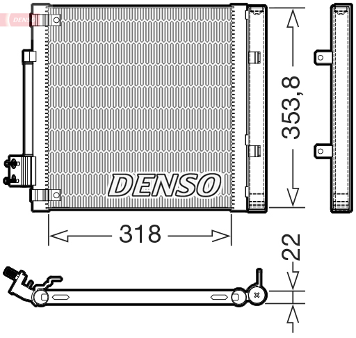 DCN99082: Конденсор кондиционера Denso DCN99082 купить