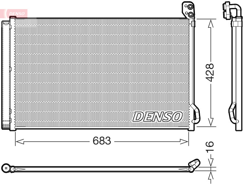 DCN99083: Конденсор кондиционера Denso DCN99083 купить