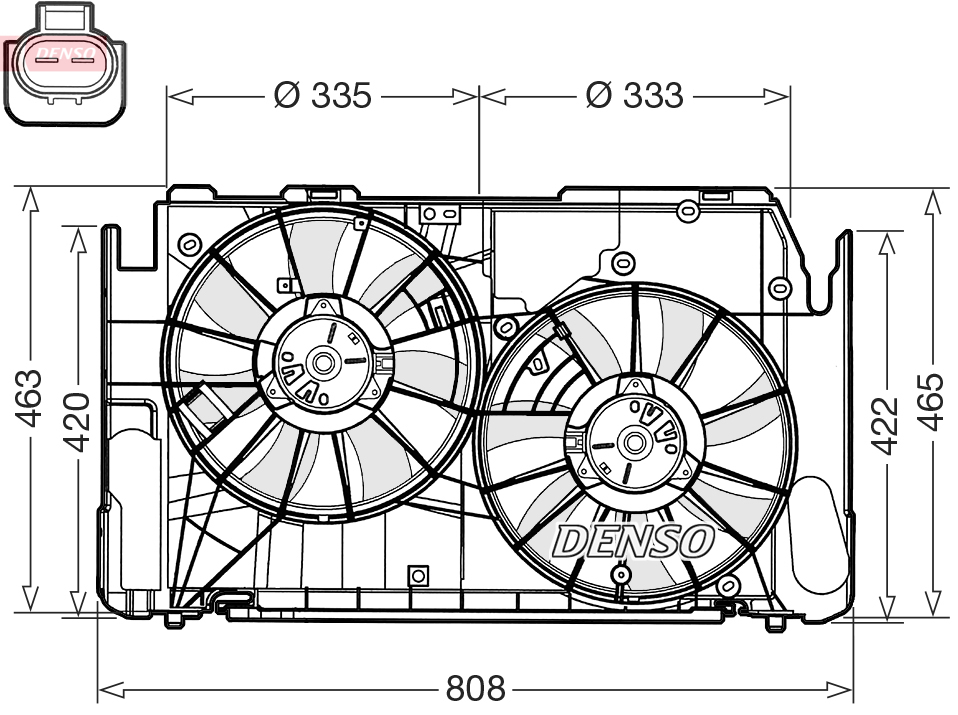 DER50002: Вентиляторы охлаждения DER50002 DENSO