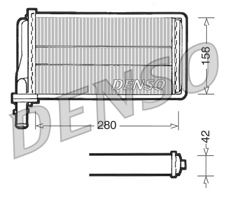DRR01001: Радиатор отопителя Denso DRR01001 купить
