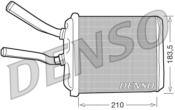 DRR01010: Радиатор отопителя Denso DRR01010 купить