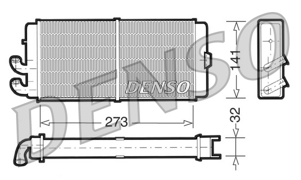 DRR02001: Радиатор отопителя Denso DRR02001 купить