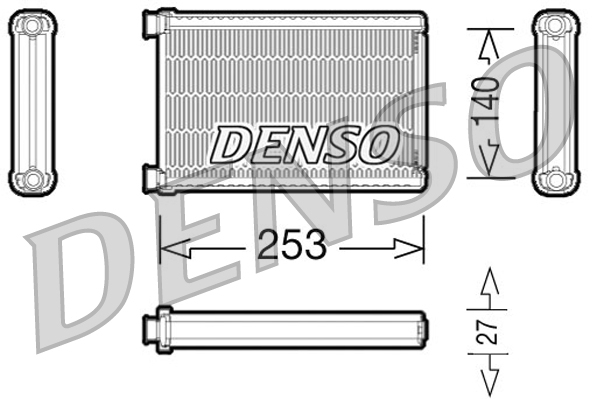 DRR05005: Радиатор отопителя Denso DRR05005 купить