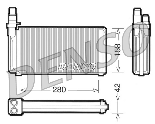 DRR09020: Радиатор отопителя Denso DRR09020 купить