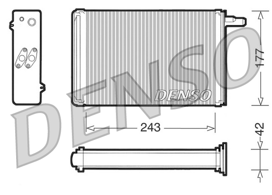 DRR09030: Радиатор отопителя Denso DRR09030 купить
