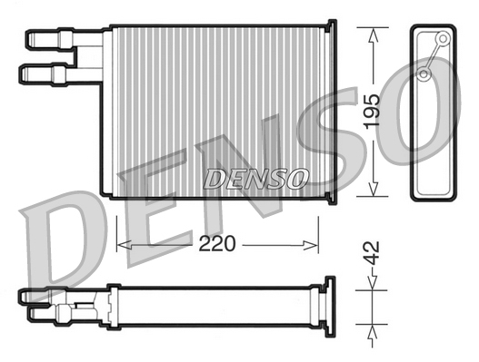 DRR09031: Радиатор отопителя Denso DRR09031 купить