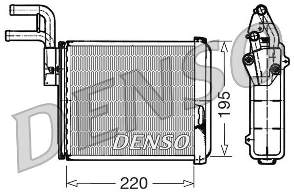 DRR09032: Радиатор отопителя Denso DRR09032 купить