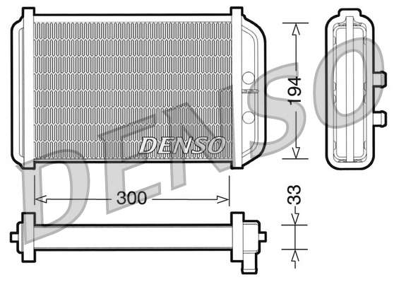 DRR09033: Радиатор отопителя Denso DRR09033 купить