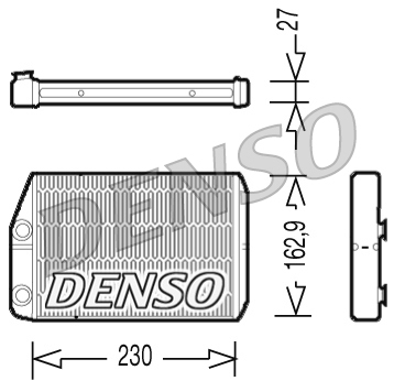 DRR09034: Радиатор отопителя Denso DRR09034 купить